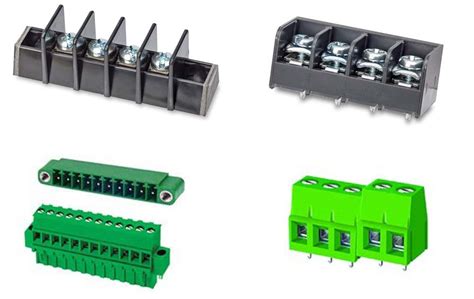 Terminal blocks with electronic components .